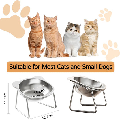Elevated Stainless Steel Bowl
